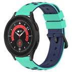 For Samsung Galaxy Watch5 Pro 45mm / Lime Green+Blue