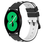 For Samsung Galaxy Watch4 44mm / Black+White