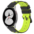 For Samsung Galaxy Watch4 40mm / Black+Lime Green