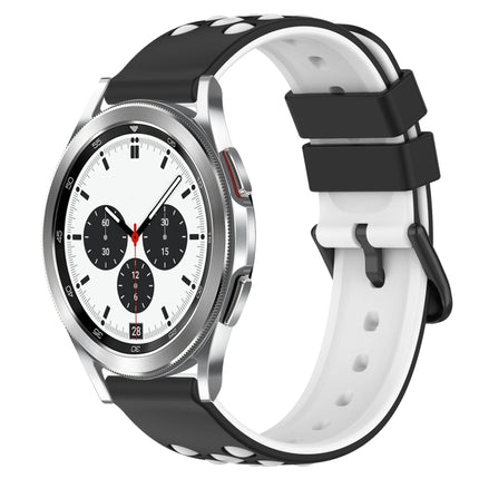 20mm Two-Color Porous Silicone Watch Band, For Samsung Galaxy Watch4 40mm, For Samsung  Galaxy Watch4 Classic 42mm