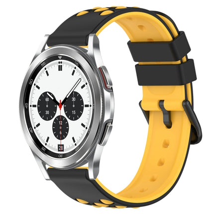 20mm Two-Color Porous Silicone Watch Band, For Samsung Galaxy Watch4 40mm, For Samsung  Galaxy Watch4 Classic 42mm
