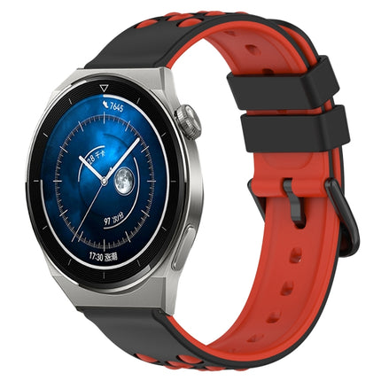 22mm Two-Color Porous Silicone Watch Band, For Huawei Watch GT3 Pro 46mm, For Huawei Watch GT3 46mm