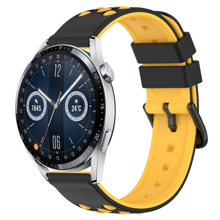 22mm Two-Color Porous Silicone Watch Band, For Huawei Watch GT3 Pro 46mm, For Huawei Watch GT3 46mm