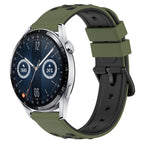 For Huawei Watch GT3 46mm / Army Green + Black