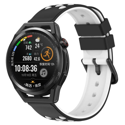 22mm Two-Color Porous Silicone Watch Band, For Huawei Watch GT Runner, For Huawei Watch 3