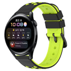 For Huawei Watch 3 / Black+Lime Green