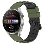 For Huawei Watch 3 Pro / Army Green + Black