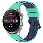 For Huawei Watch 3 Pro / Lime Green+Blue