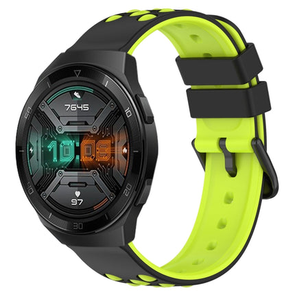 22mm Two-Color Porous Silicone Watch Band, For Huawei Watch GT 2E, For Huawei GT2 46mm