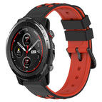 For Amazfit 3 / Black+Red
