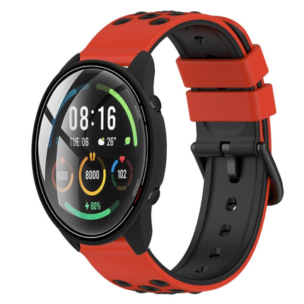 22mm Two-Color Porous Silicone Watch Band, For Xiaomi MI Watch Color