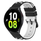 For Samsung Galaxy Watch5 44mm / Pink+White