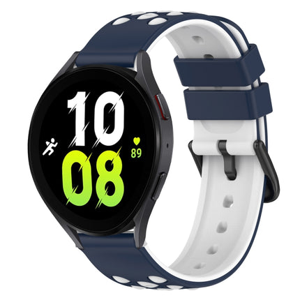 22mm Two-Color Silicone Watch Band, For Samsung Galaxy Watch5 44mm, For Samsung Galaxy Watch5 40mm