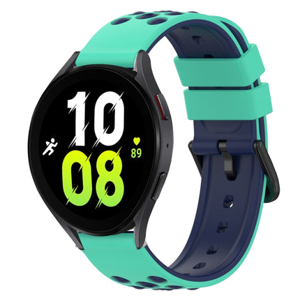 22mm Two-Color Silicone Watch Band, For Samsung Galaxy Watch5 44mm, For Samsung Galaxy Watch5 40mm