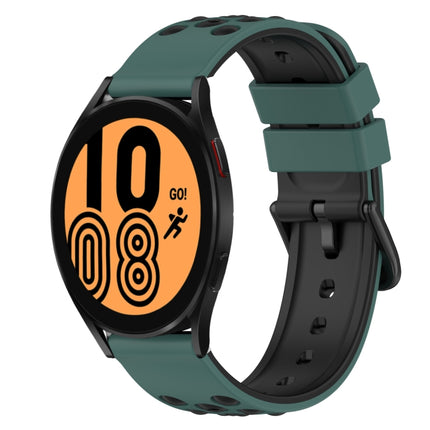 22mm Two-Color Silicone Watch Band, For Samsung Galaxy Watch4 40mm, For Samsung  Galaxy Watch4 Classic 42mm