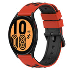 For Samsung Galaxy Watch4 40mm / Black+Lime Green