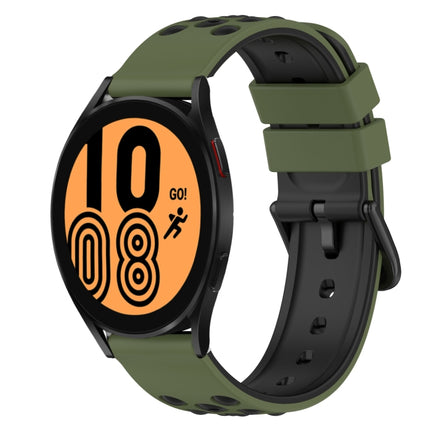 22mm Two-Color Silicone Watch Band, For Samsung Galaxy Watch4 40mm, For Samsung  Galaxy Watch4 Classic 42mm