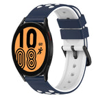 For Samsung Galaxy Watch4 40mm / Midnight Blue + White