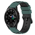 For Samsung  Galaxy Watch4 Classic 46mm / Olive Green + Black