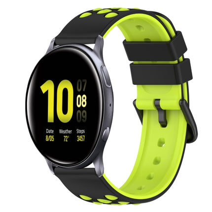 22mm Two-Color Silicone Watch Band, For Samsung Galaxy Watch Active2 44mm, For Samsung Galaxy Watch 42mm