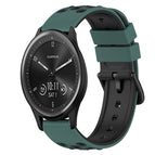 For Garmin Vivomove Sport / Olive Green + Black