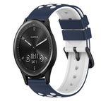For Garmin Vivomove Sport / Midnight Blue + White