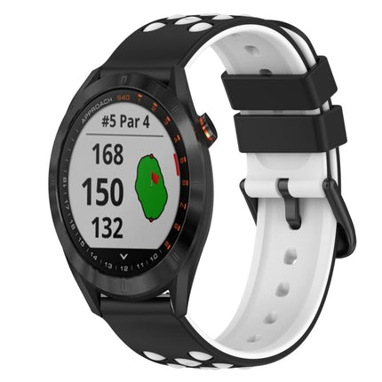 22mm Two-Color Silicone Watch Band, For Garmin Approach S40, For Garmin Forerunner 158