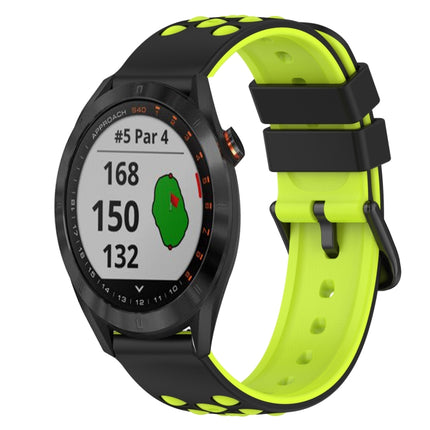 22mm Two-Color Silicone Watch Band, For Garmin Approach S40, For Garmin Forerunner 158