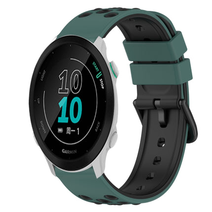 22mm Two-Color Silicone Watch Band, For Garmin Approach S40, For Garmin Forerunner 158
