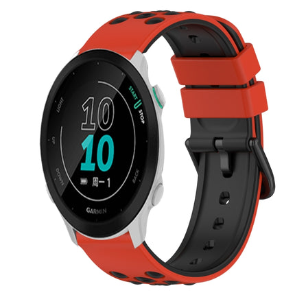22mm Two-Color Silicone Watch Band, For Garmin Approach S40, For Garmin Forerunner 158