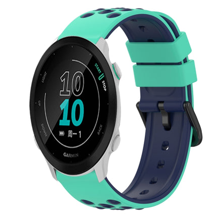 22mm Two-Color Silicone Watch Band, For Garmin Approach S40, For Garmin Forerunner 158