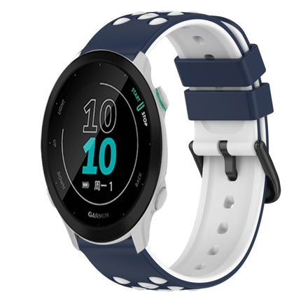 22mm Two-Color Silicone Watch Band, For Garmin Approach S40, For Garmin Forerunner 158