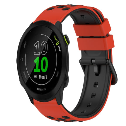 22mm Two-Color Silicone Watch Band, For Garmin Forerunner 55, For Garmin Venu