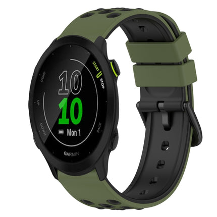 22mm Two-Color Silicone Watch Band, For Garmin Forerunner 55, For Garmin Venu