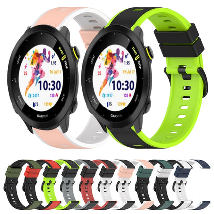 22mm Two-Color Silicone Watch Band, For Garmin Forerunner 55, For Garmin Venu