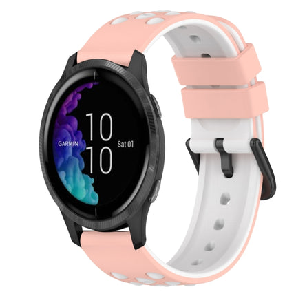22mm Two-Color Silicone Watch Band, For Garmin Forerunner 55, For Garmin Venu