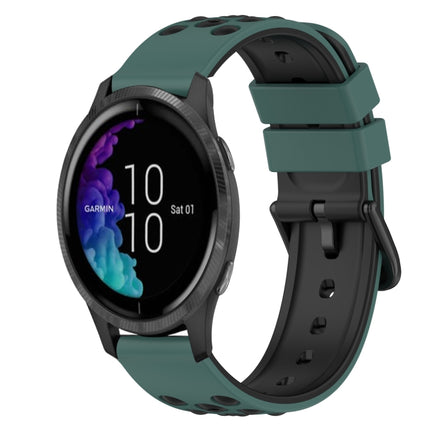 22mm Two-Color Silicone Watch Band, For Garmin Forerunner 55, For Garmin Venu