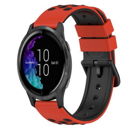 22mm Two-Color Silicone Watch Band, For Garmin Forerunner 55, For Garmin Venu