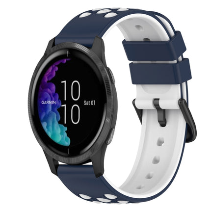 22mm Two-Color Silicone Watch Band, For Garmin Forerunner 55, For Garmin Venu