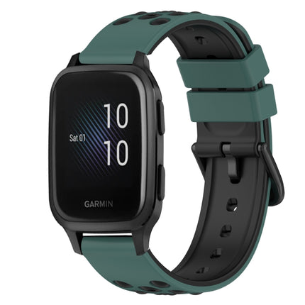 22mm Two-Color Silicone Watch Band, For Garmin Venu SQ, For Garmin Garminmove Luxe