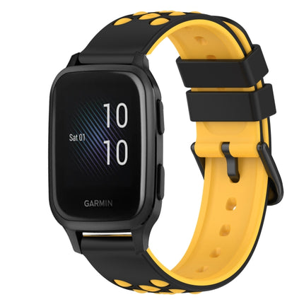 22mm Two-Color Silicone Watch Band, For Garmin Venu SQ, For Garmin Garminmove Luxe