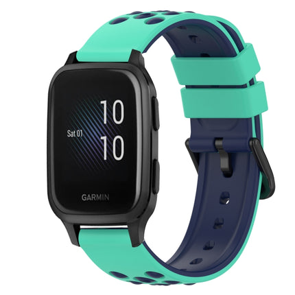 22mm Two-Color Silicone Watch Band, For Garmin Venu SQ, For Garmin Garminmove Luxe