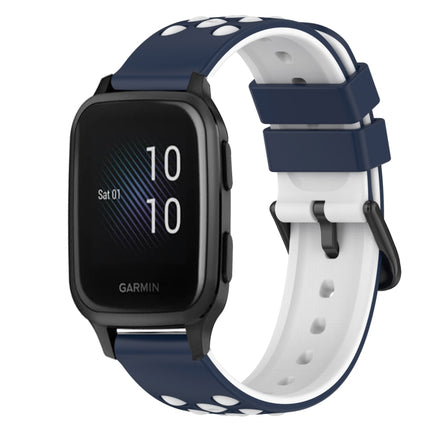 22mm Two-Color Silicone Watch Band, For Garmin Venu SQ, For Garmin Garminmove Luxe