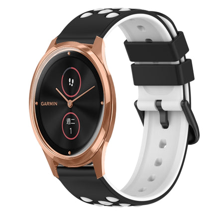22mm Two-Color Silicone Watch Band, For Garmin Venu SQ, For Garmin Garminmove Luxe