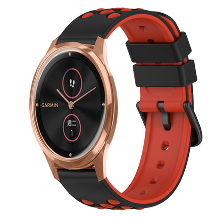 22mm Two-Color Silicone Watch Band, For Garmin Venu SQ, For Garmin Garminmove Luxe