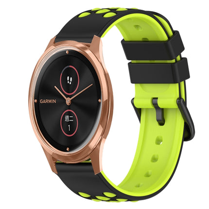 22mm Two-Color Silicone Watch Band, For Garmin Venu SQ, For Garmin Garminmove Luxe