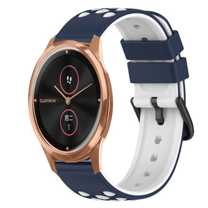 22mm Two-Color Silicone Watch Band, For Garmin Venu SQ, For Garmin Garminmove Luxe