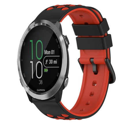 22mm Two-Color Silicone Watch Band, For Garmin Garminmove Style, For Garmin Forerunner 645 Music