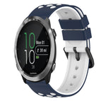 For Garmin Forerunner 645 Music / Midnight Blue + White