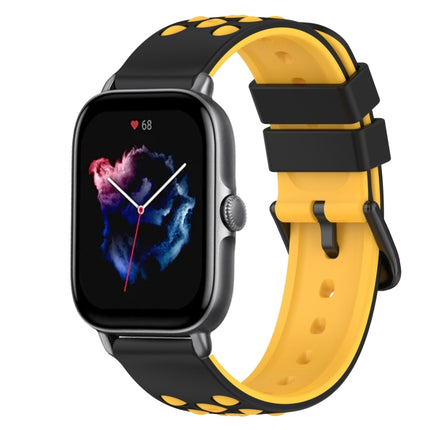 22mm Two-Color Silicone Watch Band, For Amazfit GTS 3, For Amazfit GTS 2E